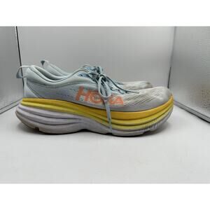 Hoka One One Womens Bondi 8 1127952 SSCA Blue Running Shoes Sneakers Size 11 B